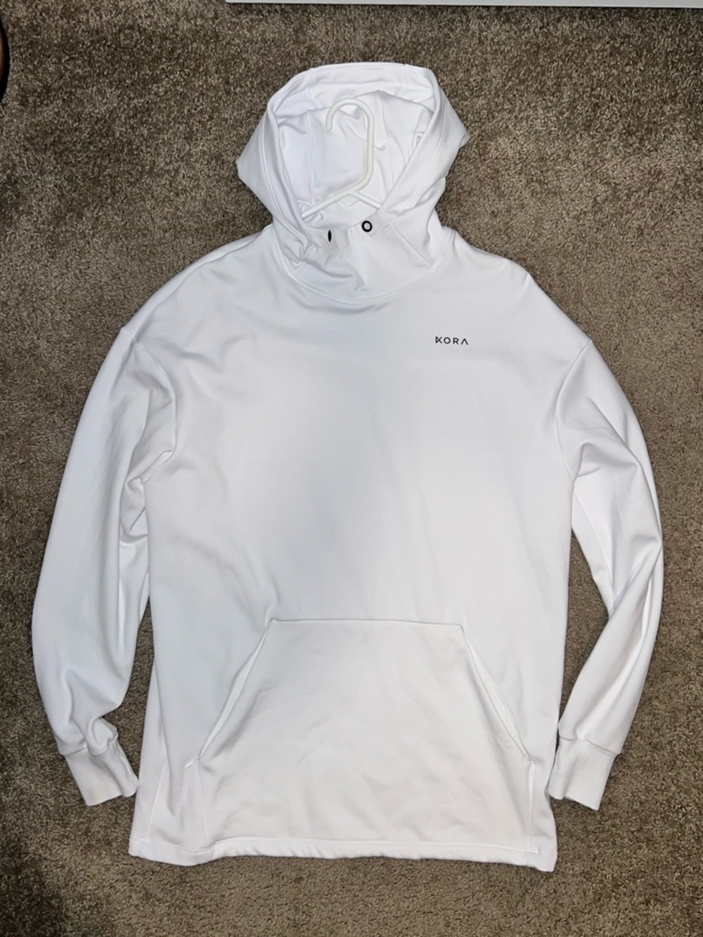 KORA White Performance Hoodie